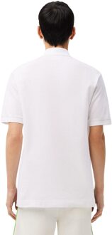 Lacoste Heren L.12.12 Argyle Klassiek Poloshirt (Wit/blauw)