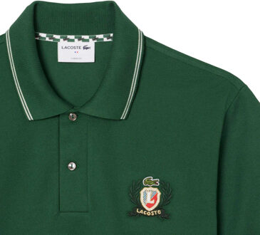 Lacoste Heren L.12.12 Geborduurd Klassiek Poloshirt (Groen) - M
