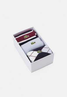 Lacoste Heren Lacoste 3 Pack Katoenen Sokken in Multi kleur Veelkleurig