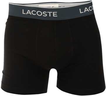 Lacoste Heren Lacoste 3-pack stretch katoenen boxershort in zwart - maat
