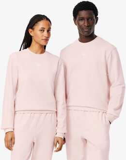 Lacoste Heren Lacoste Bedrukt Fleece Sweatshirt in Roze - maat