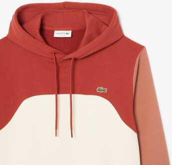 Lacoste Heren Lacoste Classic-Fit Colour Blocked Sweatshirt met capuchon in Multi colour Veelkleurig