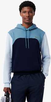 Lacoste Heren Lacoste Classic-Fit Colour Blocked Sweatshirt met capuchon in Multi colour Veelkleurig