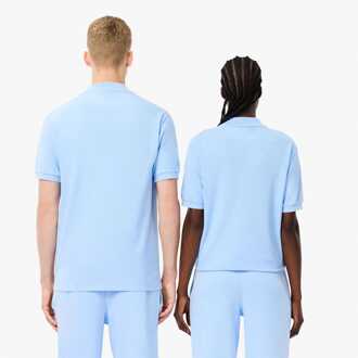 Lacoste Heren Lacoste Classic Fit L.12.12 Washed Effect Poloshirt in Lichtblauw - maat S