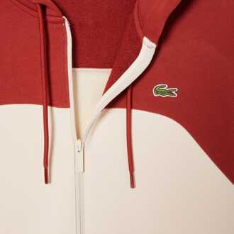 Lacoste Heren Lacoste Colour Block Hoodie met rits in Multi colour Veelkleurig - XS