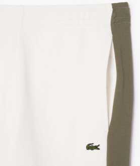 Lacoste Heren Lacoste Colour Block Sweatpants in Crème
