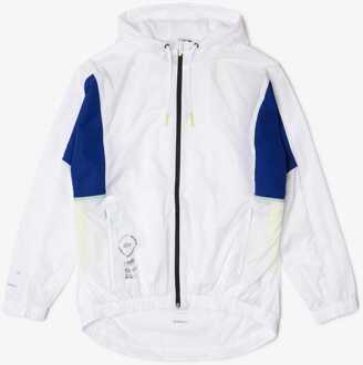 Lacoste Heren Lacoste Colour-Block Windjack in Wit - M/L
