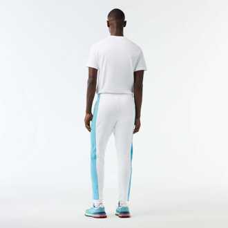 Lacoste Heren Lacoste Colourblock Sweatpants in Wit