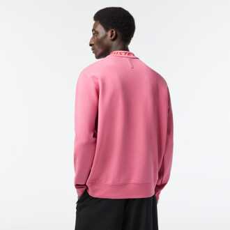 Lacoste Heren Lacoste Dubbelzijdige Logo Kraag Sweatshirt in Roze - maat