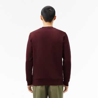 Lacoste Heren Lacoste Fleece Crewneck Sweatshirt in roodbruin Kastanjebruin - XS