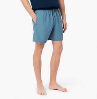 Lacoste Heren Lacoste halflange monochrome zwembroek in blauw