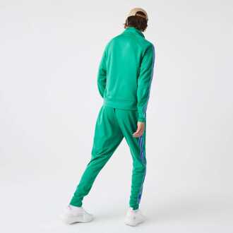 Lacoste Heren Lacoste Heritage Track Broek met Contrast Banden in Groen