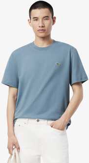 Lacoste Heren Lacoste Katoenen-T-shirt in Blauw - maat