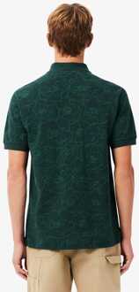 Lacoste Heren Lacoste Klassiek Fit Bloemendruk L.12.12 Poloshirt in Groen - maat