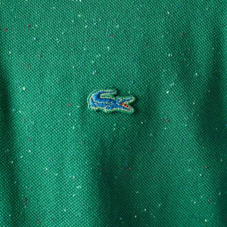 Lacoste Heren Lacoste Klassiek Fit Gespikkeld Piqué Poloshirt in Groen