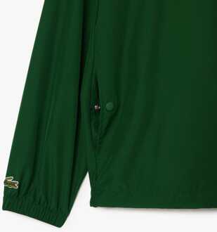 Lacoste Heren Lacoste Lichtgewicht Doucheproof Ripstop Coach Jas in Groen