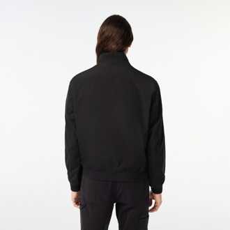 Lacoste Heren Lacoste Lichtgewicht Waterafstotend Twill Jacket in Zwart - maat