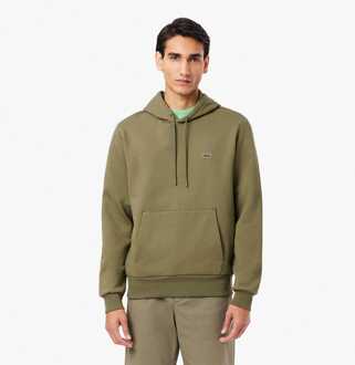 Lacoste Heren Lacoste Organic Cotton Fleece Hoodie in Groen