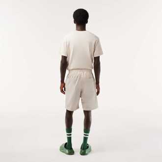 Lacoste Heren Lacoste Organic Cotton Shorts in Grijs