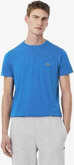Lacoste Heren Lacoste Pima Katoen T-shirt in Blauw - maat