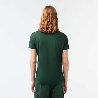 Lacoste Heren Lacoste Pima Katoen T-shirt in Groen