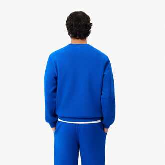 Lacoste Heren Lacoste Piqué Badge Accent Sweatshirt in Blauw