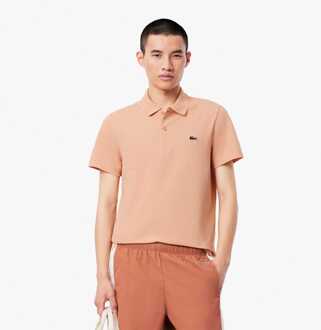 Lacoste Heren Lacoste Polo Shirt in katoenmix in oranje - maat