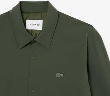 Lacoste Heren Lacoste Quilted Waterafstotend Overshirt in Groen - 16.5 inch