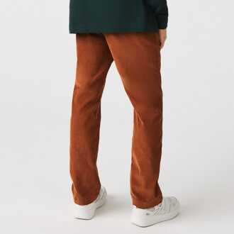 Lacoste Heren Lacoste Rechte Corduroy Chino in Bruin - 30W/32L