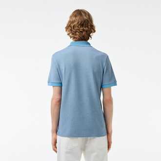 Lacoste Heren Lacoste Regular Fit Kaviaar Piqué Poloshirt in Blauw - maat