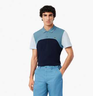 Lacoste Heren Lacoste Regular Fit L.12.12 Colour Block Poloshirt in Navy