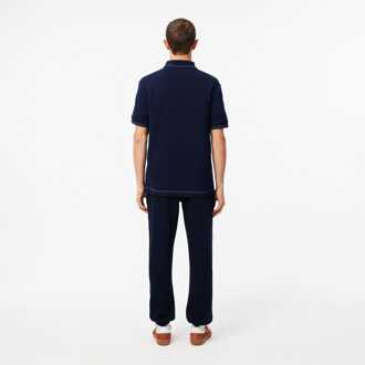 Lacoste Heren Lacoste Regular Fit Piqué Sweatbroek in Navy