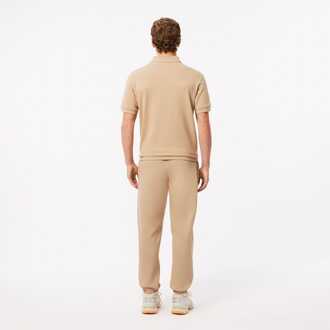 Lacoste Heren Lacoste Regular Fit Piqué Sweatpants in Beige - maat