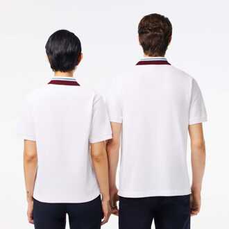 Lacoste Heren Lacoste Roland-Garras Sport Edition Umpire Poloshirt in Wit - maat