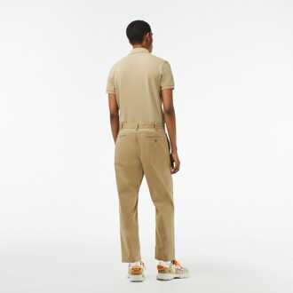 Lacoste Heren Lacoste Skinny Fit Stretch Katoenen Chino in Beige - 40W/32L