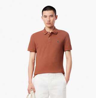 Lacoste Heren Lacoste Slim-Fit L.12.12 Pique Poloshirt in Rood - maat