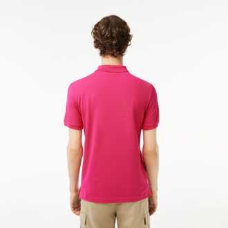 Lacoste Heren Lacoste Slim Fit L.12.12 Piqué Poloshirt in Roze