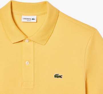 Lacoste Heren Lacoste Slim-Fit Piqué Poloshirt in Geel