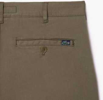 Lacoste Heren Lacoste Slim-Fit stretch katoenen bermuda in groen