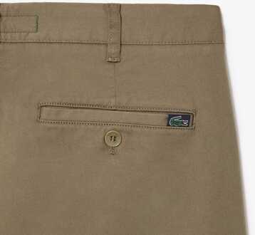 Lacoste Heren Lacoste Slim Fit Stretch Katoenen Chino in Groen - 33W/34L