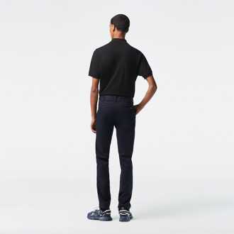 Lacoste Heren Lacoste Slim Fit Stretch Katoenen Chino in Navy - 33W/34L