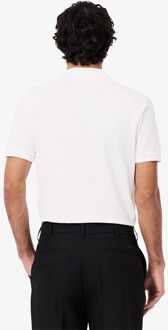 Lacoste Heren Lacoste Slim Fit Stretch Mini Piqué Poloshirt in Wit