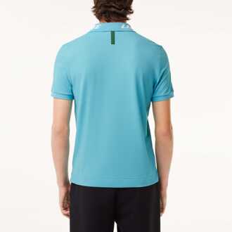 Lacoste Heren Lacoste Slim Fit Stretch Piqué Poloshirt in Blauw