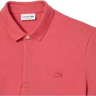 Lacoste Heren Lacoste Smart Paris Poloshirt in Rood