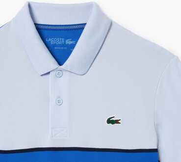 Lacoste Heren Lacoste Sport Regular Fit Ultra Dry Piqué Tennis Poloshirt in Blauw