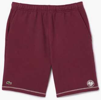 Lacoste Heren Lacoste Sport Roland Garros Edition Fleece Tennisshort in Rood