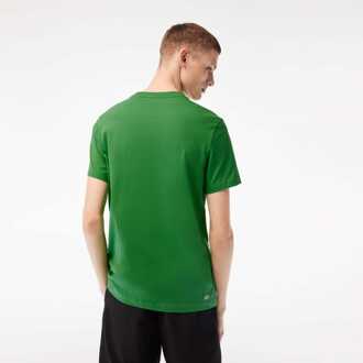 Lacoste Heren Lacoste Sport Sneldrogend T-shirt met ronde hals in Groen