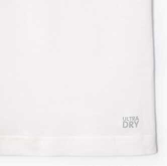 Lacoste Heren Lacoste Sport Ultra Dry Bedrukt Sport T-shirt in Wit