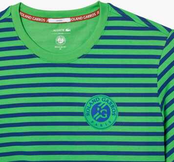 Lacoste Heren Lacoste Sport Ultra Dry Sport Roland-Garros Edition T-shirt in Blauw - XS