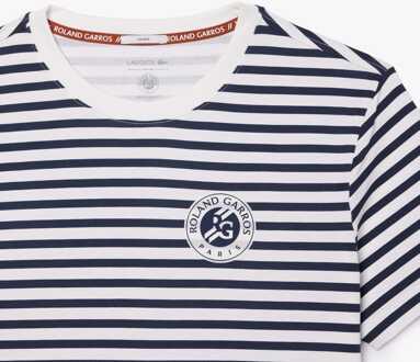 Lacoste Heren Lacoste Sport Ultra Dry Sport Roland-Garros Edition T-shirt in Wit - 2XS